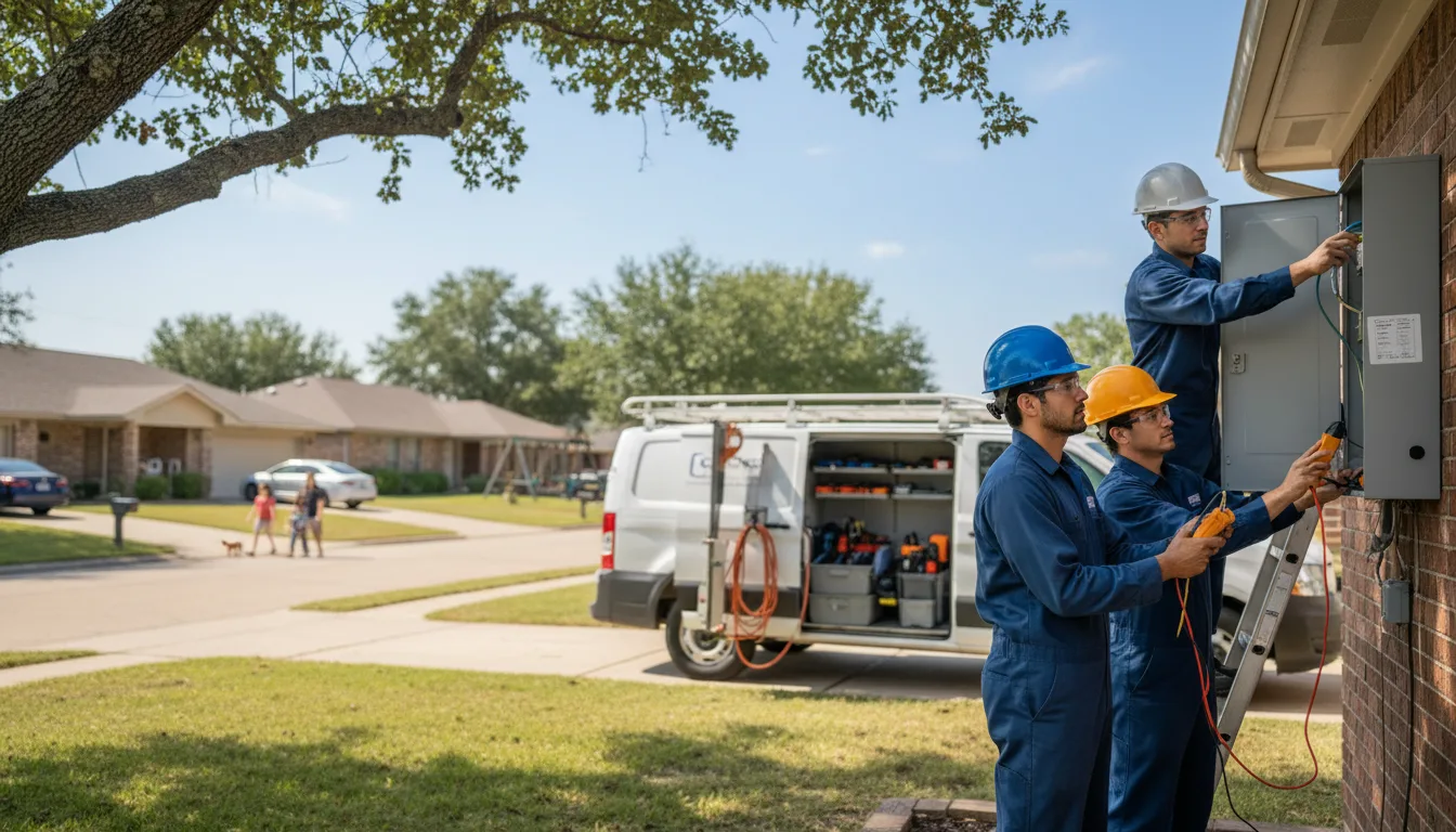 Certified electrician providing emergency electrical services in Columbus Junction, IA
